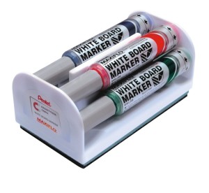 Marker suchościeralny Pentel, mix 2,0-2,5mm okrągła końcówka (MWL5M-4N-S)