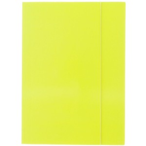 Teczka kartonowa na gumkę Kreska (jk) szkolna fluo A4 kolor: mix 250g