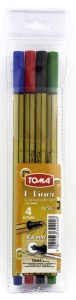 Cienkopis Toma, mix 0,4mm 4kol.