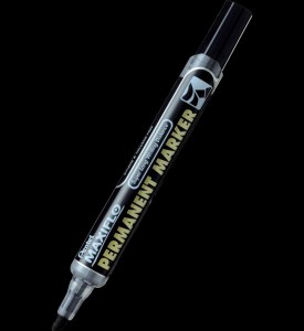 Marker permanentny Pentel NLF60, czarny 4,3-4,9mm ścięta końcówka