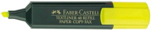 Zakreślacz Faber Castell, żółty 5,2mm (154807)