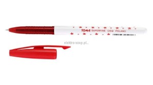 Długopis Toma gwiazdki czerwony czerwony 0,3mm (TO-059 2 2)