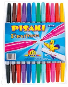 Flamaster Kamet dwustronne 12 kol. (K-3333)