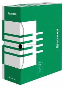 Pudło archiwizacyjne Donau A4 - zielony [mm:] 120x340x 297 (7662301FSC-06)