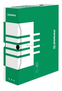 Pudło archiwizacyjne Donau A4 - zielony [mm:] 100x340x 297 (7661301FSC-06)