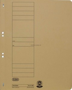 Skoroszyt Elba oczkowy A4 - beżowy 250g (100551870)
