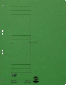 Skoroszyt Elba oczkowy A4 - zielony 250g (100551872)