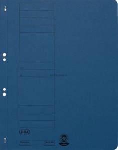Skoroszyt Elba oczkowy A4 - niebieski 250g (100551869)