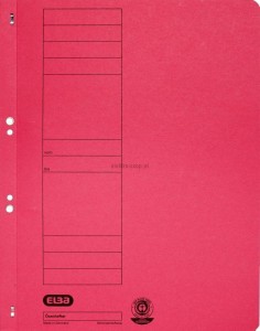 Skoroszyt Elba oczkowy A4 - czerwony 250g (100551875)