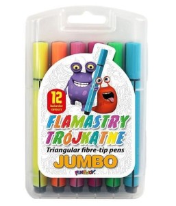 Flamaster Fun&Joy Jumbo trójkątny 12 kol. (FJ-204-12)
