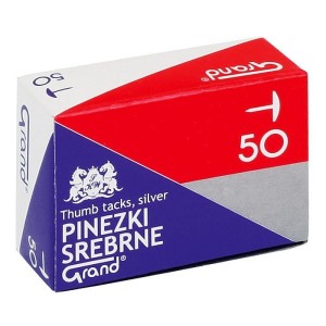 Pinezki Grand S50 kolor: srebrny 50 szt (110-1378)
