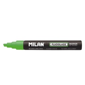 Marker specjalistyczny Milan do szyb fluo, zielony 2,0-4,0mm ścięta końcówka (591296012)