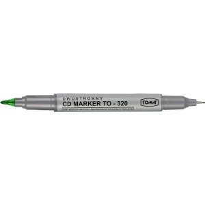 Marker do cd Toma zielony dwustronny, zielony 0,5/1,0mm (To-320)