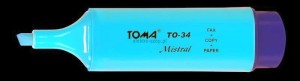 Zakreślacz Toma Mistral niebieski (TO-034)