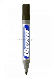 Marker suchościeralny Kamet GIGANT, czarny 1,5-2,5mm okrągła końcówka (K-1101)