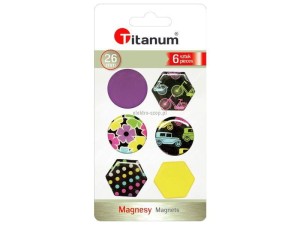 Magnes Titanum okrągłe, sześciokątne - mix [mm:] 26 (4357-2) 6 sztuk