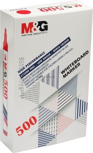 Marker suchościeralny M&G, czerwony 1,0-2,0mm okrągła końcówka (AWM26173330100H)