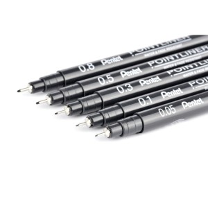 Cienkopis Pentel cienkopis, czarny 0,05mm 1kol. (S20P)