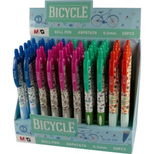 Długopisy automatyczne Bicycle ABP87678 M&G 0,5 mm niebieski wkład