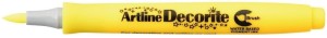 Marker specjalistyczny Artline decorite, żółty okrągła końcówka (AR-035 7 2)