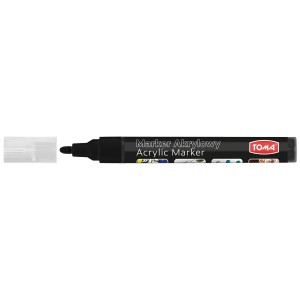 Marker specjalistyczny Toma akrylowy-czarny, czarny 2,5mm okrągła końcówka (TO-402)