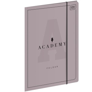 Teczka kartonowa na gumkę Interdruk ACADEMY A4+ kolor: mix (TEGUFACADE)
