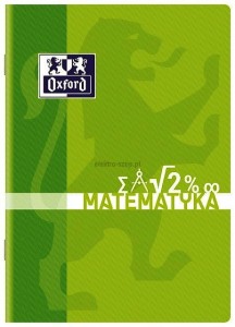 Zeszyt tematyczny Oxford matematyka A5 60k. 90g krata (400092595)