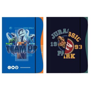 Teczka kartonowa na gumkę Beniamin JURASSIC PARK A4 kolor: różne (3648)
