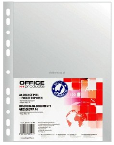 Koszulki na dokumenty Office Products groszkowe A4 kolor: przezroczysty typu U 30 mic. (21141155-90)