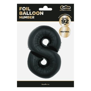 Balon foliowy Godan balon foliowy czarny cyfra 8 34cal (FG-C85cz8)