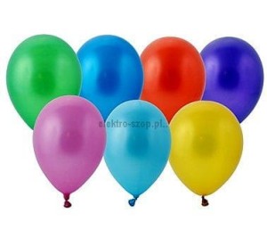 Balon gumowy Godan metalizowany 100 szt mix 12cal