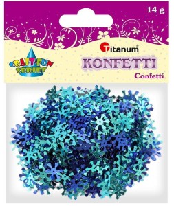 Konfetti Titanum Craft-Fun Series płatki śniegu 14mm (284807)