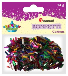 Konfetti Titanum Craft-Fun Series Paski mix kolorów