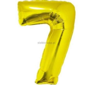 Balon foliowy Godan cyfra 7 złoty 35 cm (FG-C35Z7)