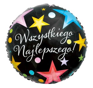 Balon foliowy Godan Wszystkiego najlepszego 18cali 18cal (FG-ODWN)