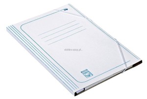 Teczka kartonowa na gumkę Bigo biała A4 kolor: biały 320-350g [mm:] 320x220 (0006)