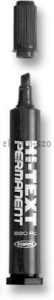 Marker permanentny Fibracolor HI-TEXT, czarny 4,5mm ścięta końcówka