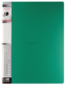 Teczka ofertowa PP Titanum A4 80 kieszeni zielona (TO80GR)