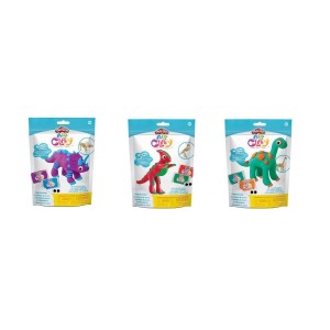 Masa plastyczna dla dzieci Playdoh Air Clay Racers dinozaury - mix (62809)