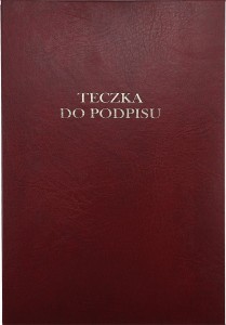 Teczka do podpisu Barbara A4 - bordowy 12k. (1822211)