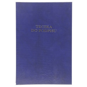 Teczka do podpisu Barbara A4 - granatowy 12k. (1822212)