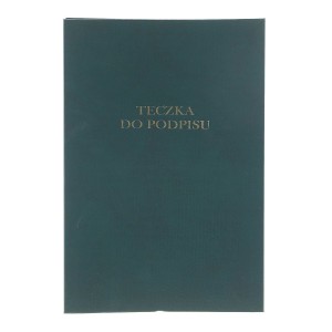 Teczka do podpisu Barbara A4 - zielony 8k. (1822202)