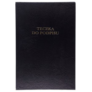 Teczka do podpisu Barbara A4 - czarny 10k. (1822209)