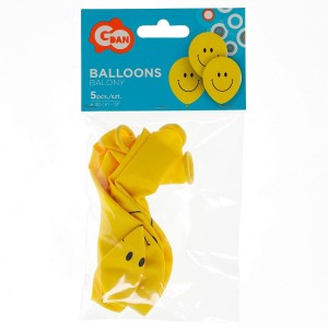 Balon foliowy Godan Uśmiechy 12/5 szt 12cal (GZ-USM5)
