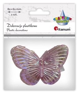 Dekoracja Craft-Fun Series Motyle plastikowe 2 szt