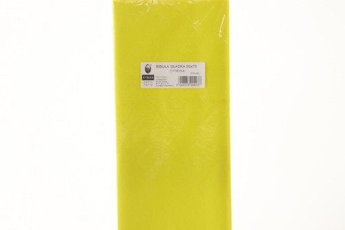 Bibuła gładka gładka cytrynowa 700mm x 500mm