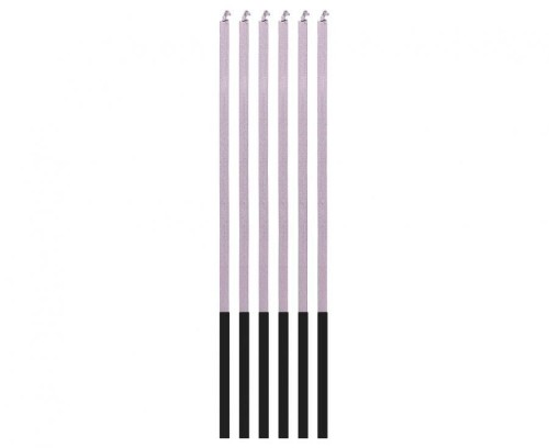 Świeczka urodzinowa Magiczny Płomień, liliowe, 3x3x150mm, 6 szt. Godan (7C-SMPL)