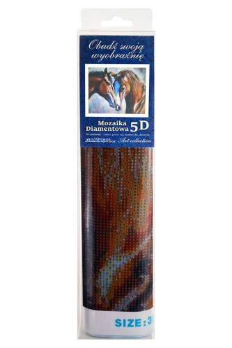 Zestaw kreatywny Flamingo Line Diamentowa mozaika 30x40cm Konie 6 (TGC83111)