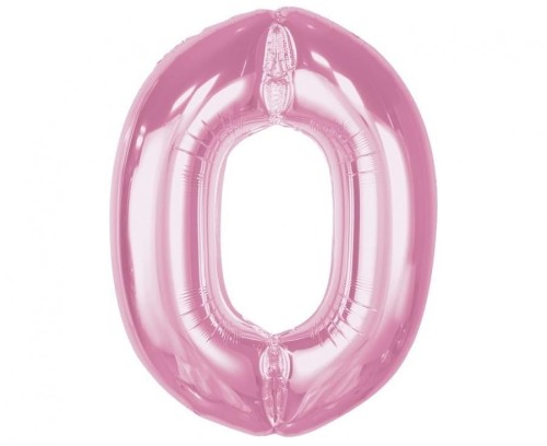 Balon foliowy Godan Smart, cyfra 0, j. różowa, 92 cm (CH-S9J0)