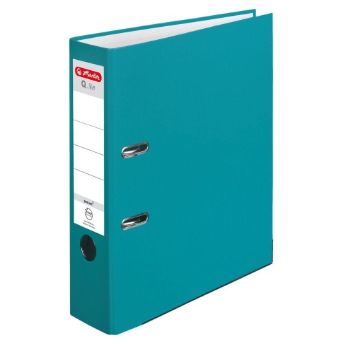 Segregator dźwigniowy Herlitz Q. file Standard A4 turkusowy (50016259)